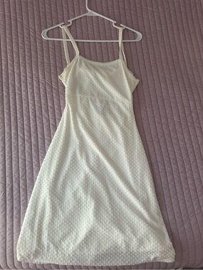 Olivia Rae Ivory Swiss Dot Slip Dress